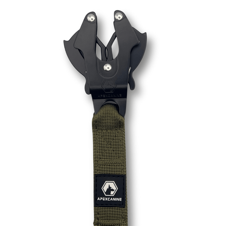 ApexCanine 1.4m Tactical Swivel Dog Lead - In colour Khaki