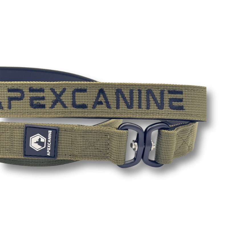 ApexCanine 1.4m Tactical Swivel Dog Lead - In colour Khaki