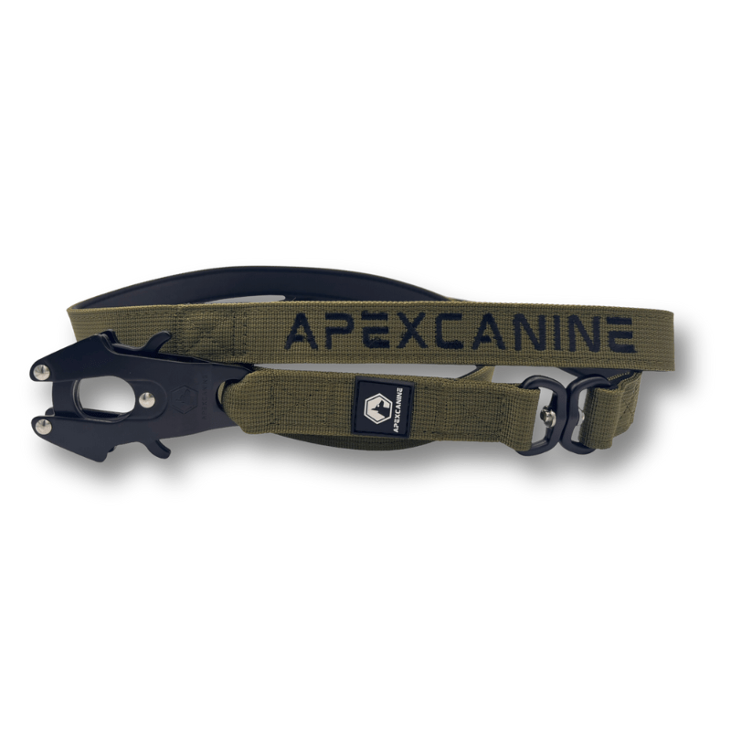 ApexCanine 1.4m Tactical Swivel Dog Lead - In colour Khaki