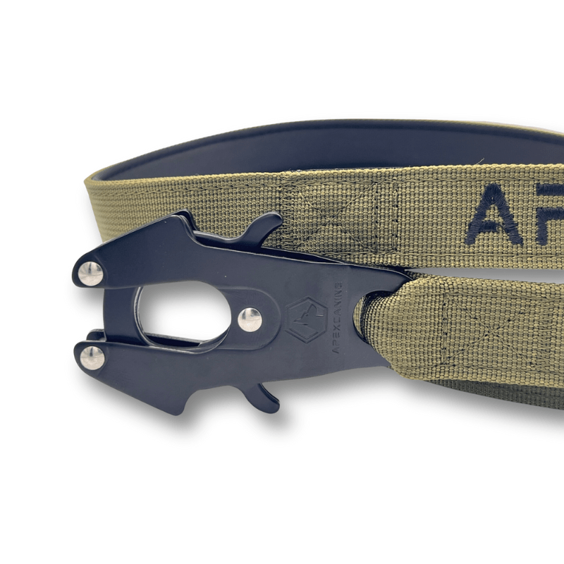 ApexCanine 1.4m Tactical Swivel Dog Lead - In colour Khaki