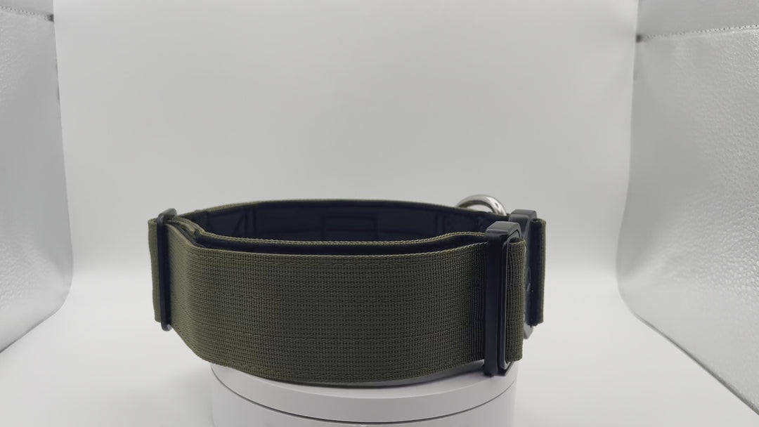 rotating video of khaki dog collar 