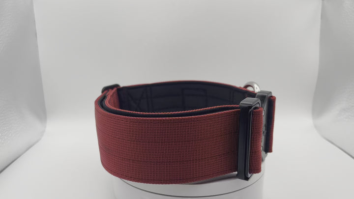 5cm Tactical Dog Collar - Burgundy