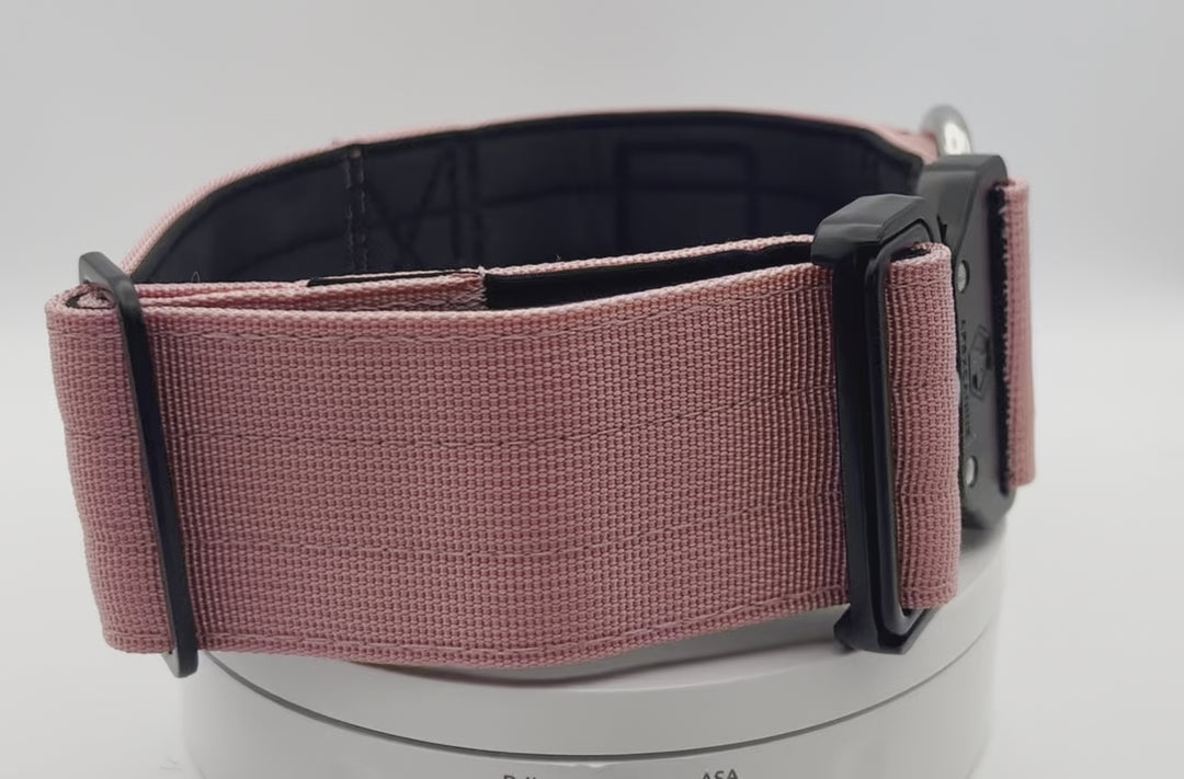 5cm Tactical Dog Collar - Pink